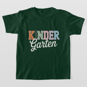 Kindergrten – Colorful Back to School Design T-Shirt