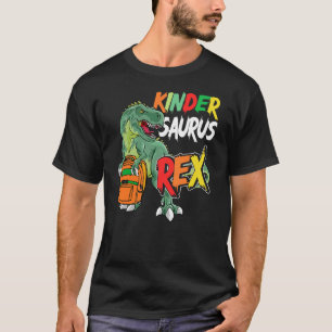 Kindersaurus Rex Dinosaur Kindergarten Back to Sch T-Shirt