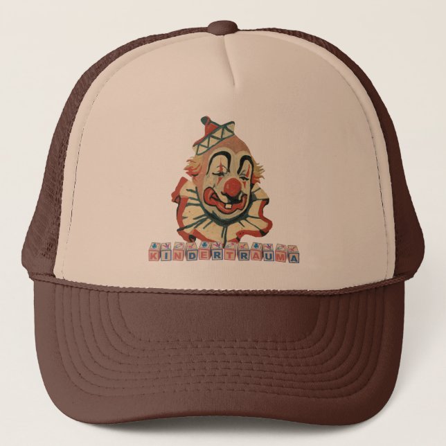 Kindertrauma-Clown Trucker Hat (Front)