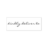 Kindly deliver to calligraphy rubber stamp