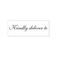 Kindly deliver to calligraphy rubber stamp
