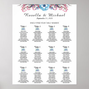 Kindly Find Your Table Number - Seating Chart