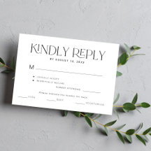 Kindly reply typography meal choice wedding
