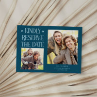 Kindly Reserve 2-Photo Teal Wedding