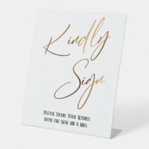 Kindly Sign Gold Handwriting Simple