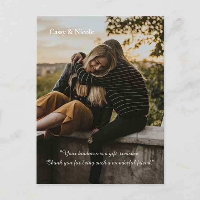 Kindness and Thank you Postcard (Front)