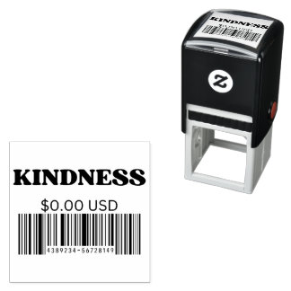 Kindness Barcode Positive Quote Aesthetic  Self-inking Stamp