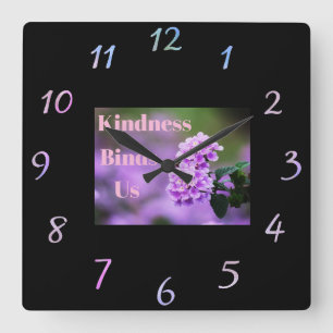 Kindness Binds Us Wall Clock