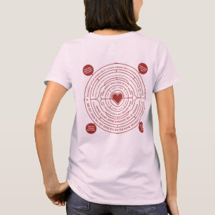 Kindness Blooms Inspirational Affirmations Circle T-Shirt