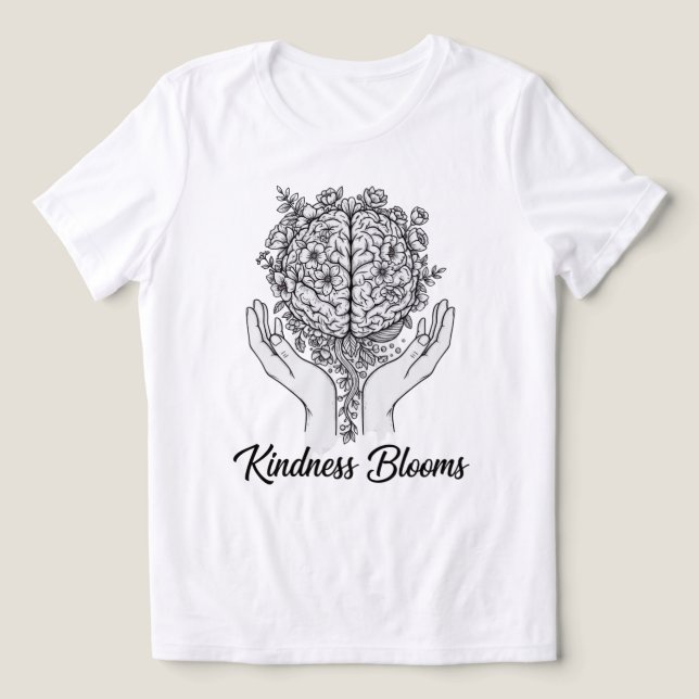 Kindness Blooms Tri-Blend Shirt (Design Front)
