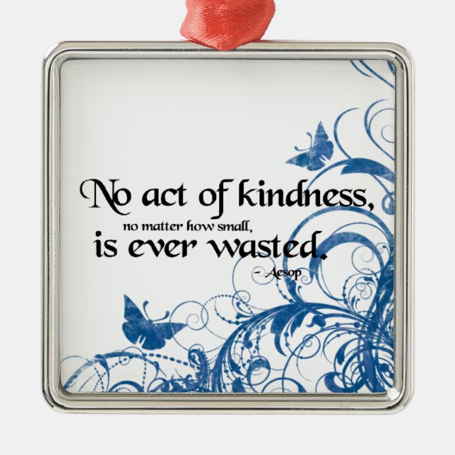 kindness butterfly swirl metal tree decoration (Front)