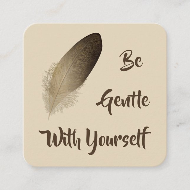 Kindness Card: "Be Gentle With Yourself" Cards (Front)