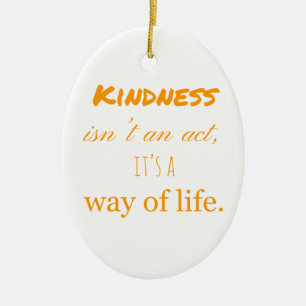 Kindness Ceramic Tree Decoration