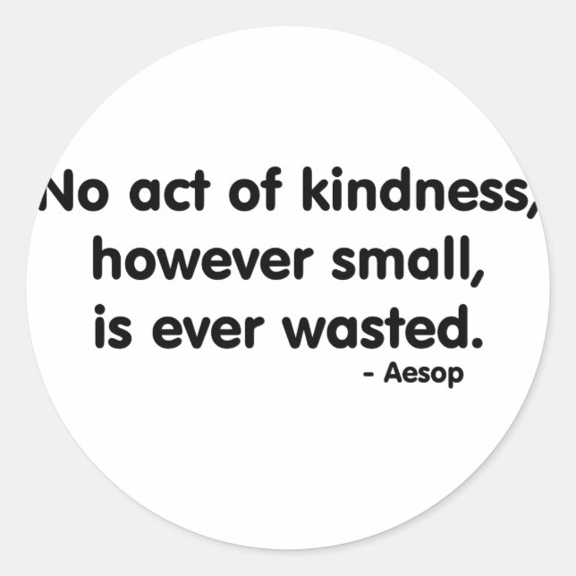 Kindness Classic Round Sticker (Front)
