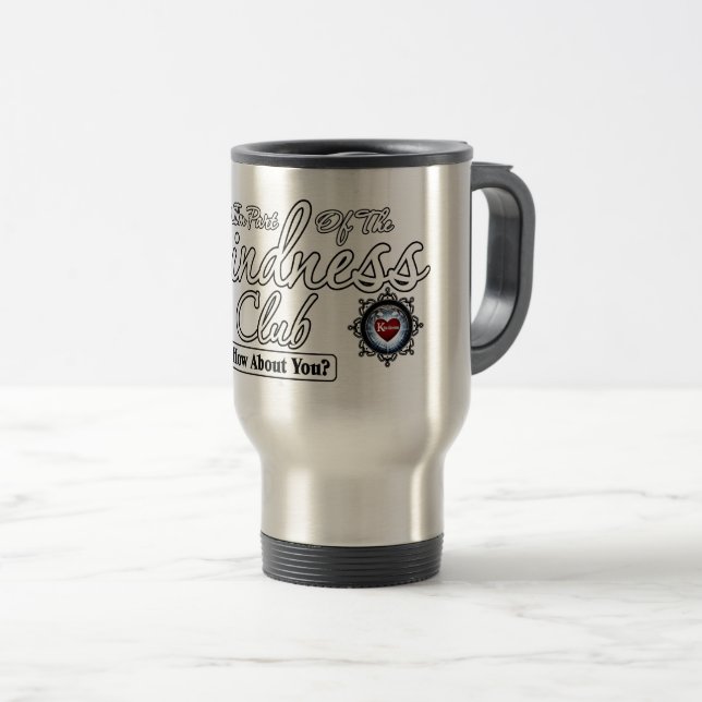 Kindness Club Travel Mug (Front Right)