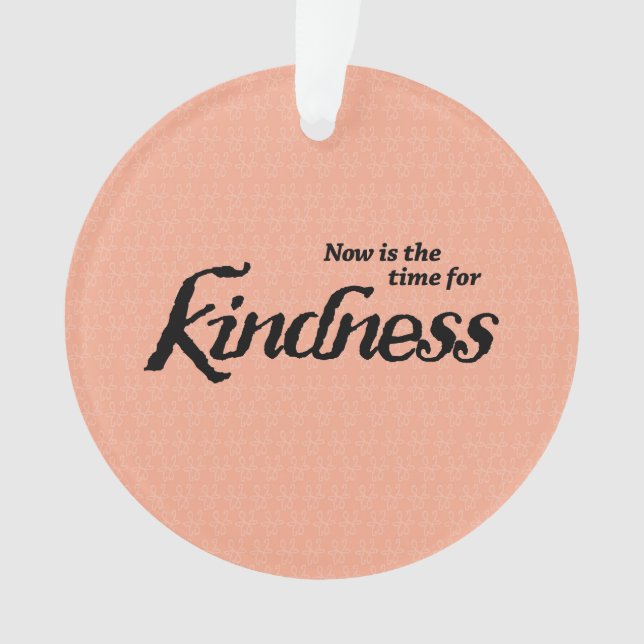 Kindness colourful Christmas ornament (Front)