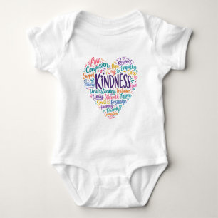 Kindness compassion empathy and respect baby bodysuit