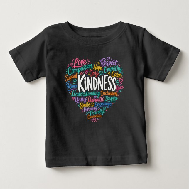 Kindness compassion empathy and respect baby T-Shirt (Front)