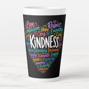 Kindness compassion empathy and respect latte mug