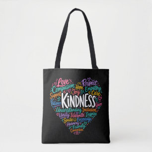 Kindness compassion empathy and respect tote bag