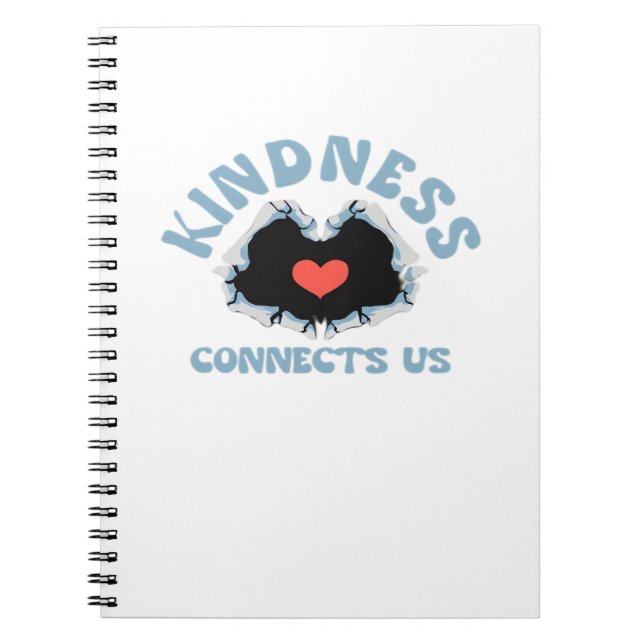 Kindness Connects Us Classic Style Notebook (Front)