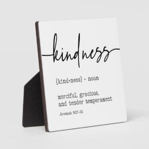 Kindness Definition Jeremiah 9:23 Christian Sign  Plaque