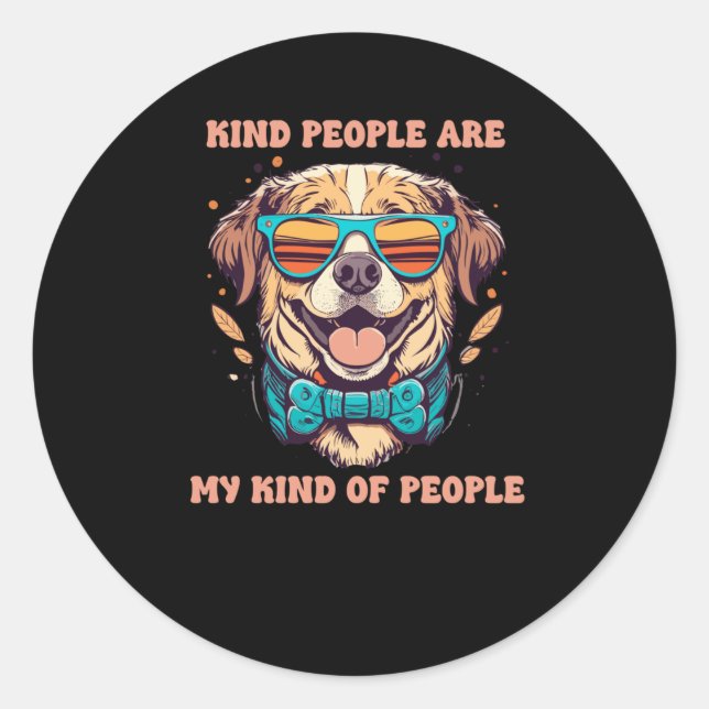 Kindness Dog Sticker  (Front)