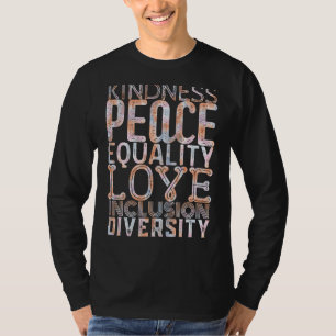 Kindness Equality Inclusion Peace Love Vintage Tie T-Shirt