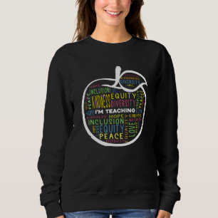 Kindness Equity Deversity Red Apple Sweatshirt
