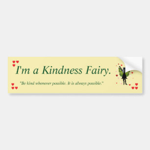 Kindness Fairy Bumper Sticker