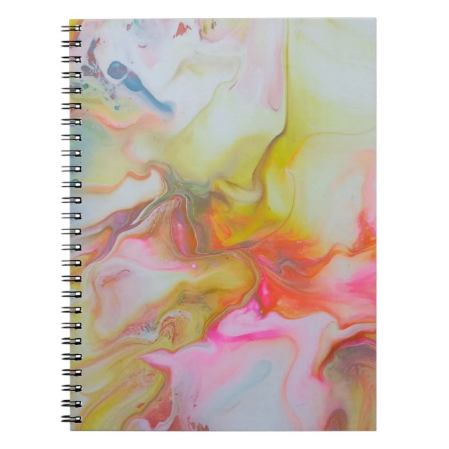 Kindness - Fruit of the Spirit - acrylic pour art Notebook (Front)