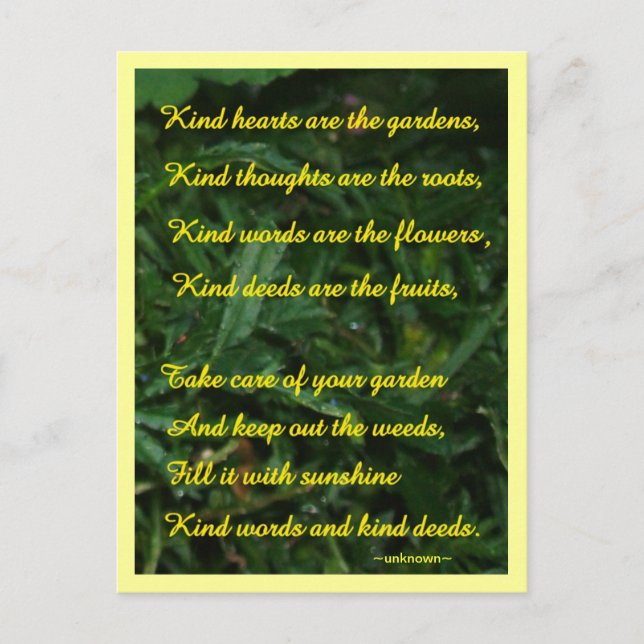 Kindness Garden Postcard (Front)
