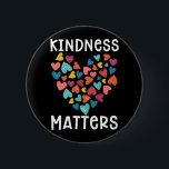 Kindness Heart Equality Together Kind Cute 6 Cm Round Badge<br><div class="desc">School Teacher Kindergarten Prek. Kindness Heart Equality Together Kind Cute.</div>