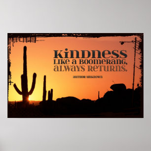 Kindness Inspirational Poster Print