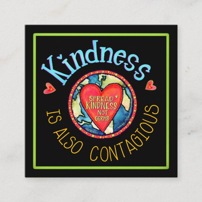 “Kindness is Also Contagious” Kindness Cards (Front)