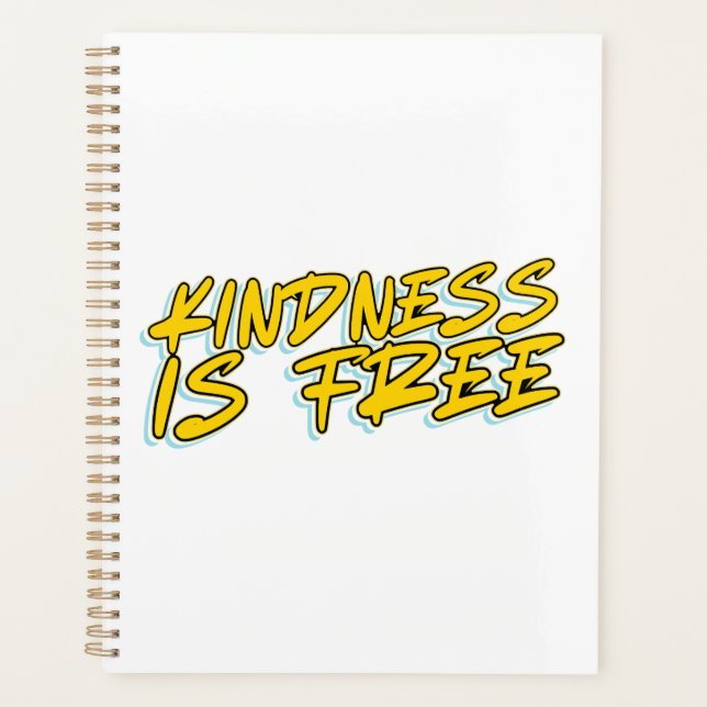 KINDNESS IS FREE PLANNER (Front)