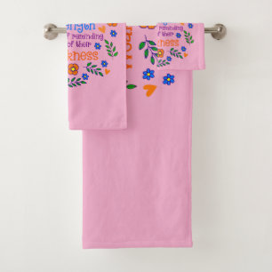Kindness Is Loaning Someone Your Strength  Bath Towel Set