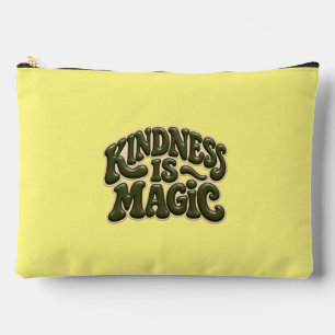 Kindness Is Magic 3D Groovy Large Pouch