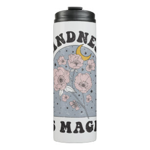 Kindness is Magic Vintage Flowers Thermal Tumbler