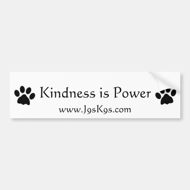 Kindness is power Bumper Sticker (Front)