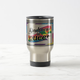Kindness is Queer – Designed by ShelloCB Travel Mug