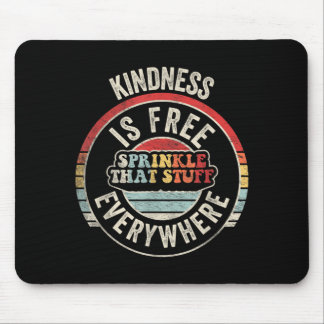 Kindness Is Sprinkle That Stuff Retro Graphic Mouse Pad