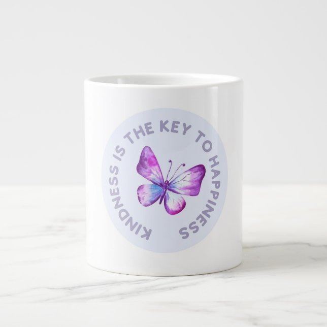 Kindness is the Key to Happiness Butterfly Mug (Front)