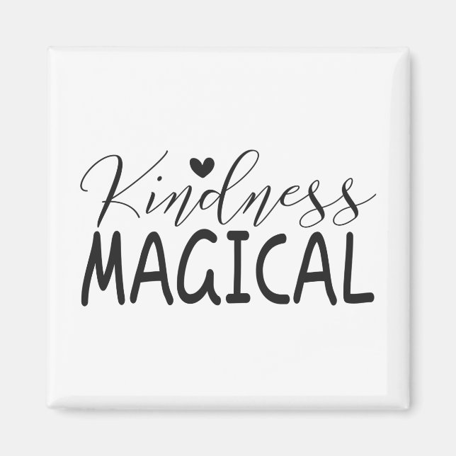 Kindness magical postcard magnet (Front)