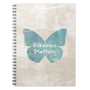 Kindness Matters Butterfly Spiral Notebook