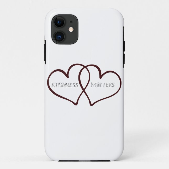 Kindness Matters Hearts Case-Mate iPhone Case (Back)
