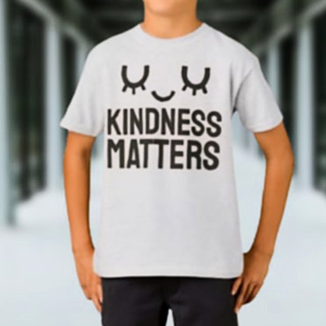 Kindness Matters Kids T-Shirt – Cute Face Design  (Creator Uploaded)