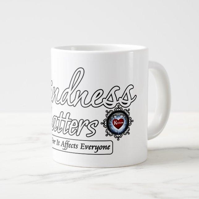 Kindness Matters Large Coffee Mug (Front Right)