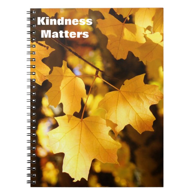 Kindness Matters! notebooks Kinder World Autumn (Front)