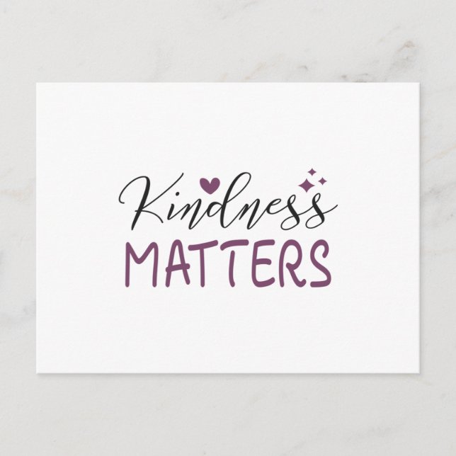 Kindness matters postcard (Front)